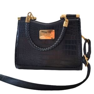 Bebe BlackCroc Crossbody Bag NWT